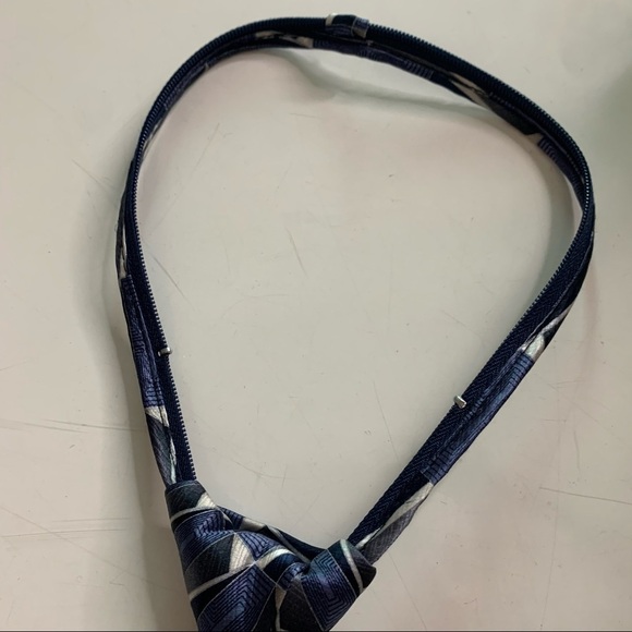 City Streets youth zipper pull adjustable tie Blue - Picture 2 of 6